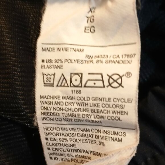 Gap Fit StretchTech High Rise Joggers Men XL Black Zip Pocket Elastic Drawstring - Picture 4 of 8